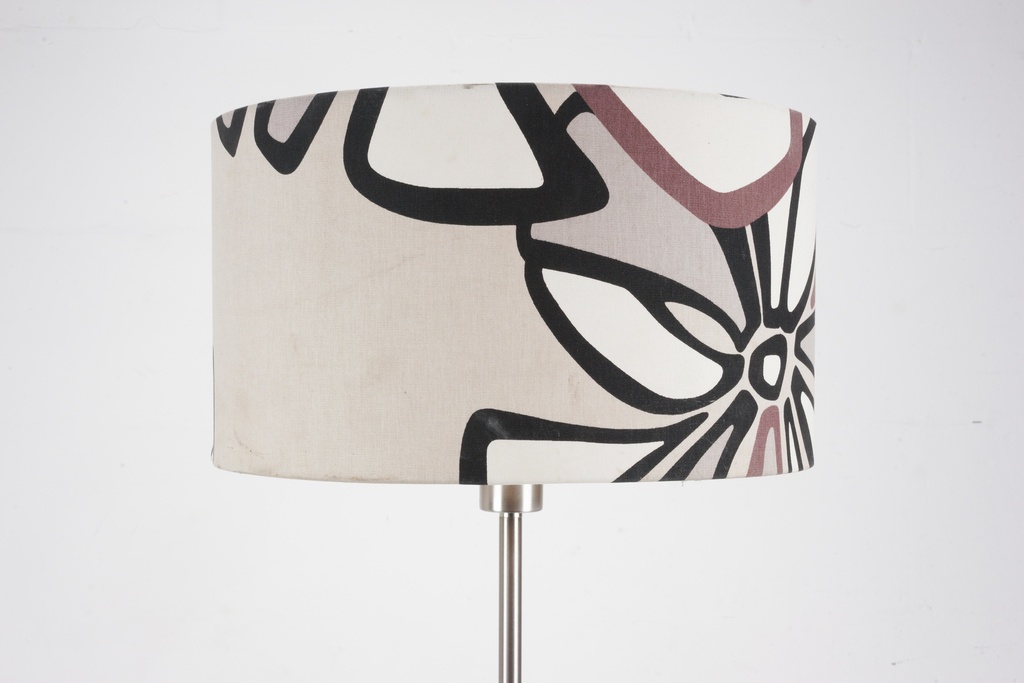 Mid-Century Floral Pattern Drum Lampshade