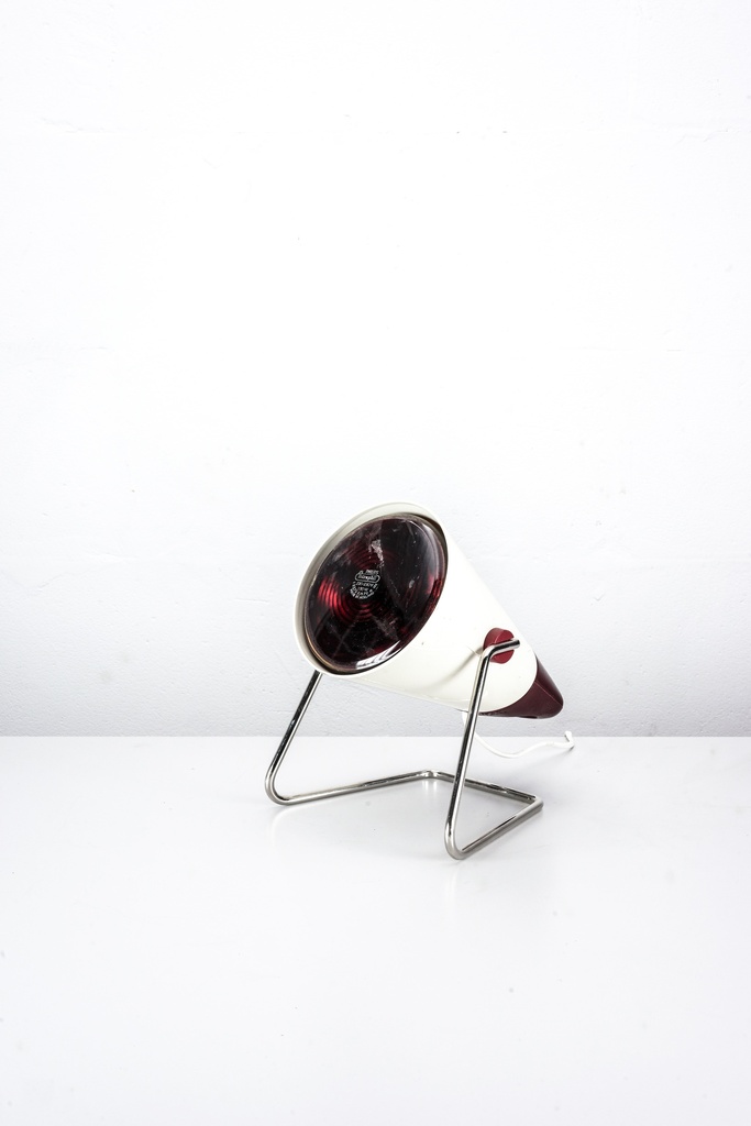 Vintage Retro Heat Lamp on Chrome Stand