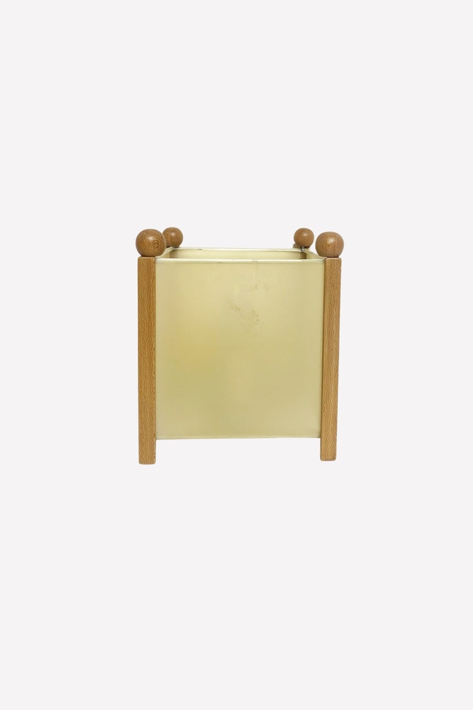 Wooden Frame Frosted Glass Lantern Box