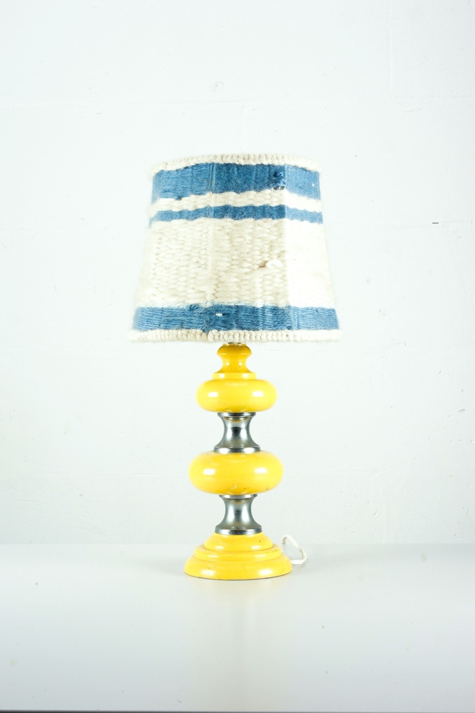 Mid-Century Yellow Ceramic Lamp