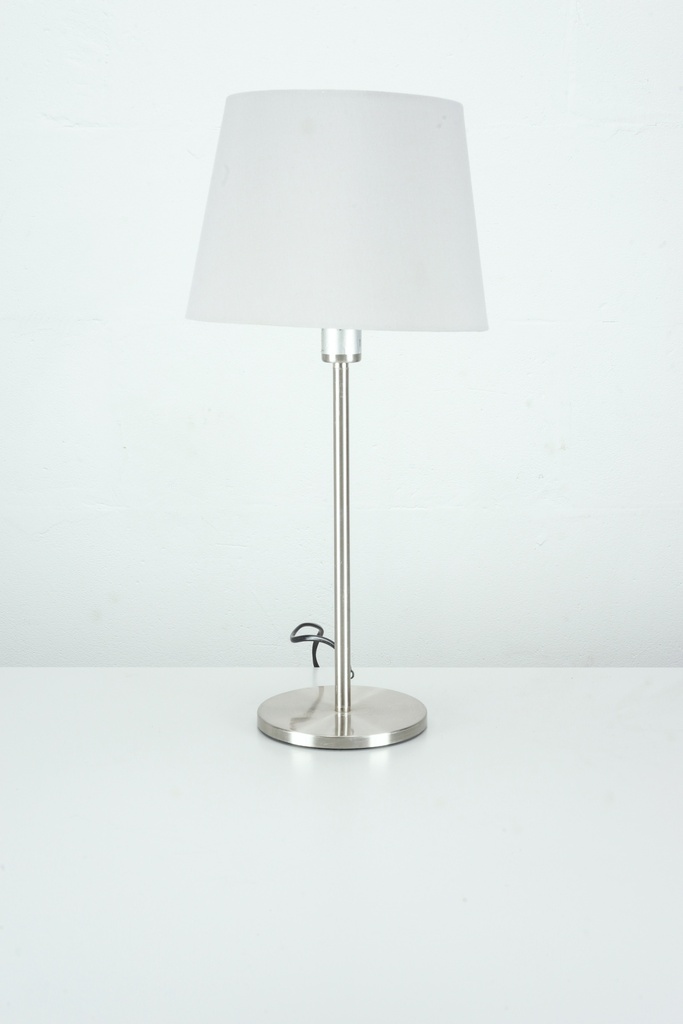 Modern Grey Nickel Table Lamp