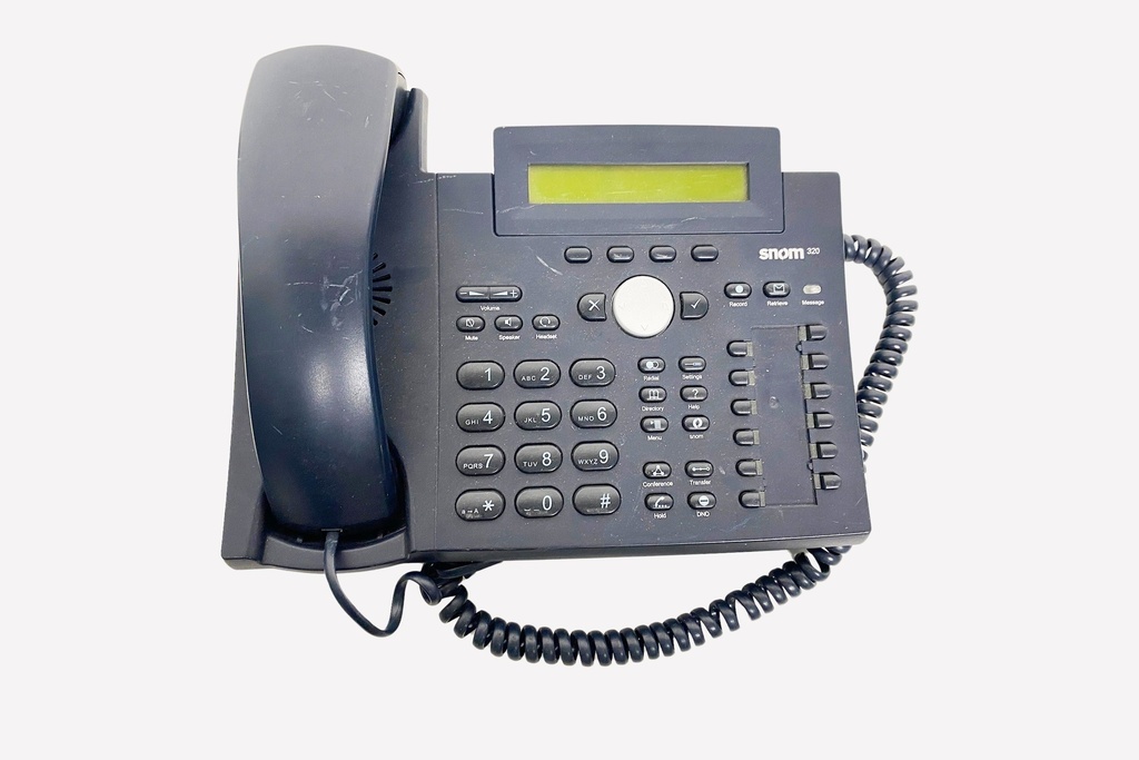 Office Desk Corded Telephone with Keypad and Display Screen