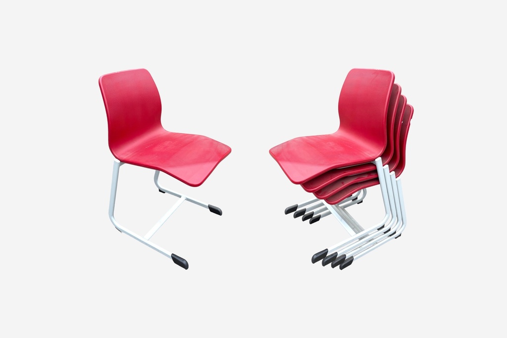 Stackable Modern Red Classroom Chair