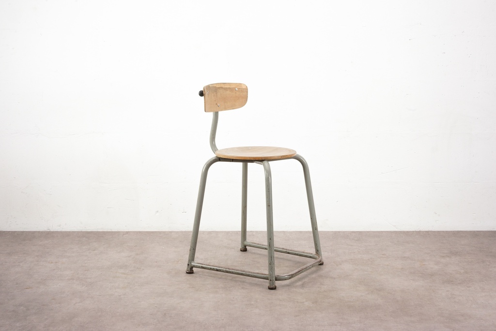 Retro Industrial School Chair