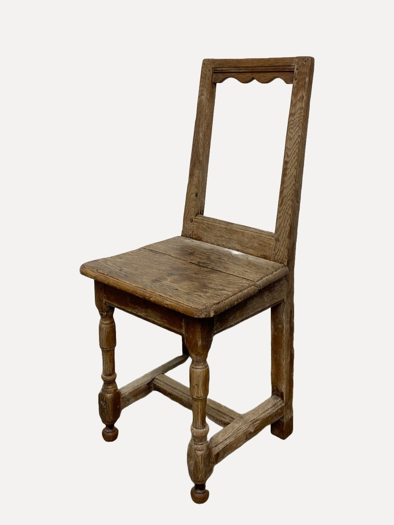 Rustic Distressed Wooden Chair