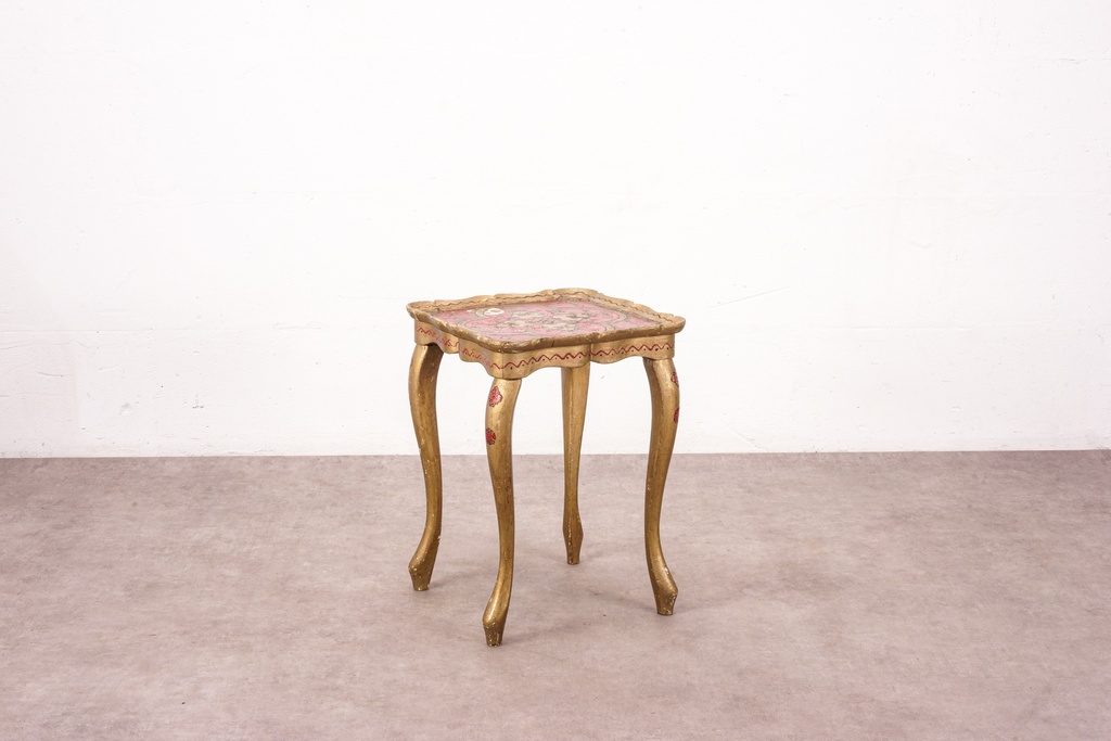 Vintage Italian Florentine Gilt Accent Table