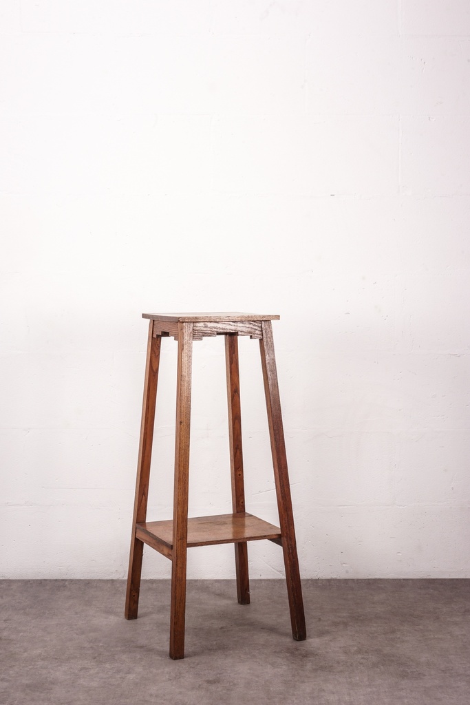 Rustic Wooden Plant Stand