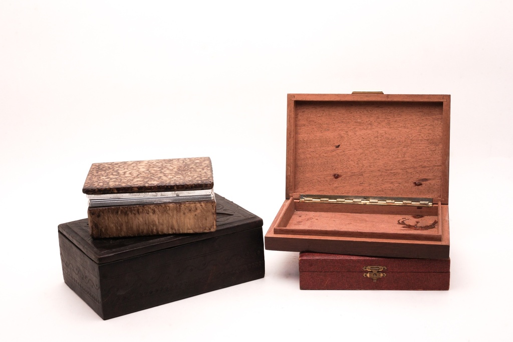 Assorted Vintage Wooden Jewelry Boxes