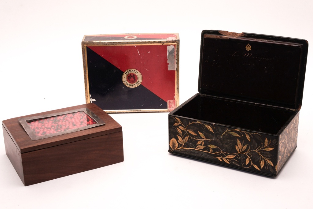 Antique Decorative Boxes Trio