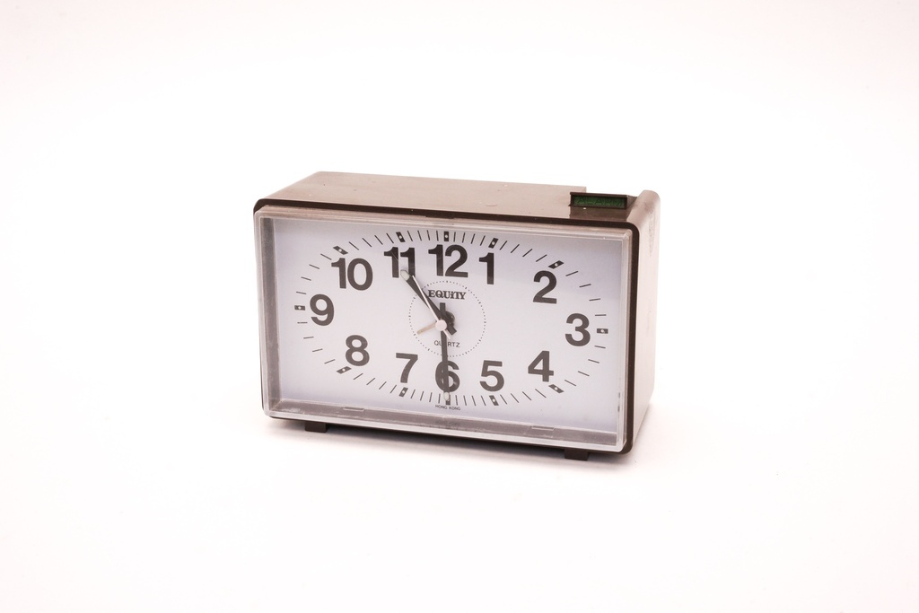 Retro Brown Rectangular Table Alarm Clock