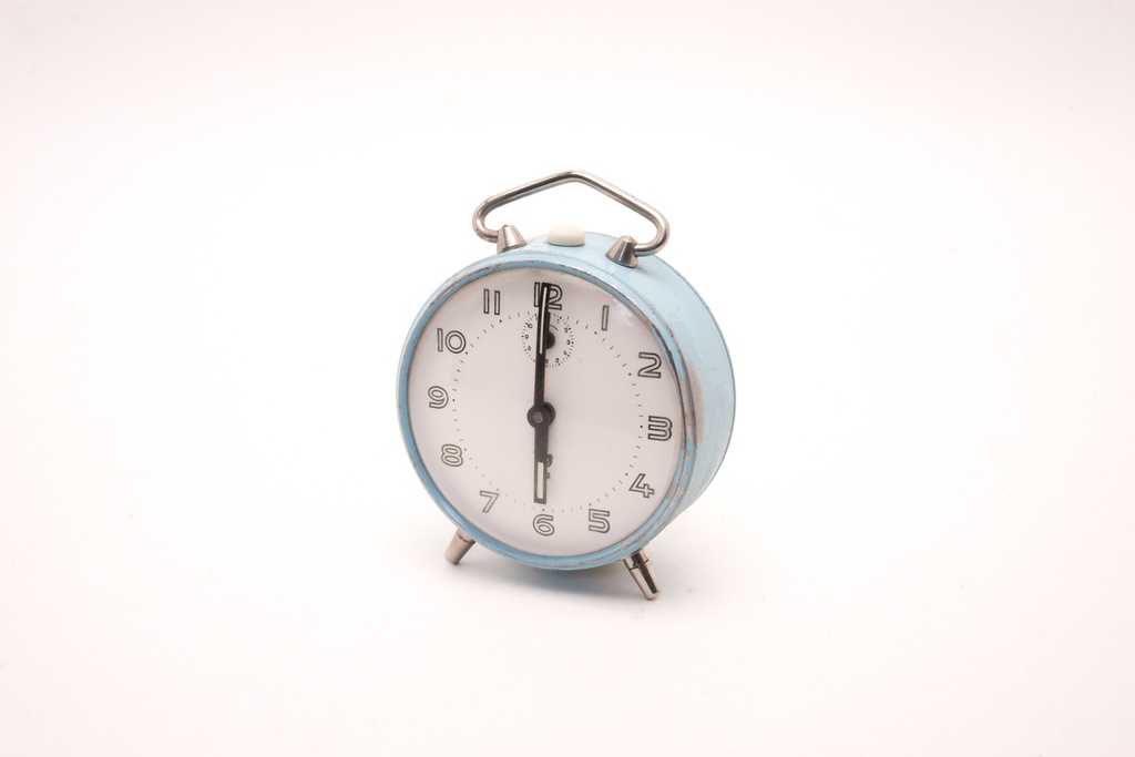 Vintage Powder Blue Alarm Clock