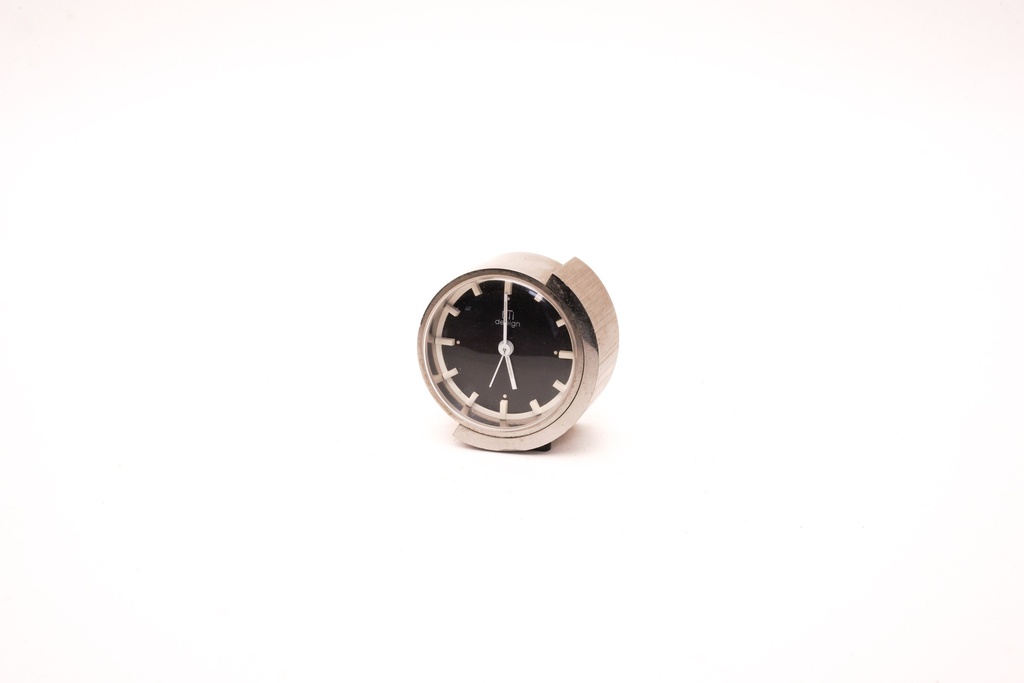 Retro Stainless Steel Desk Clock