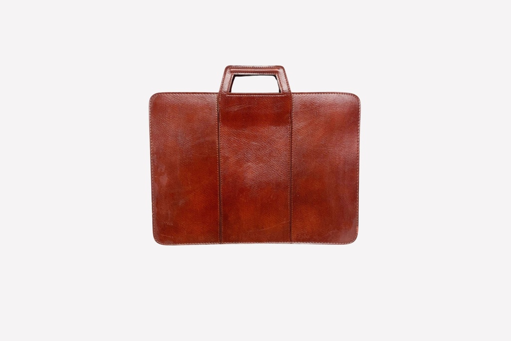 Vintage Leather Briefcase Folder