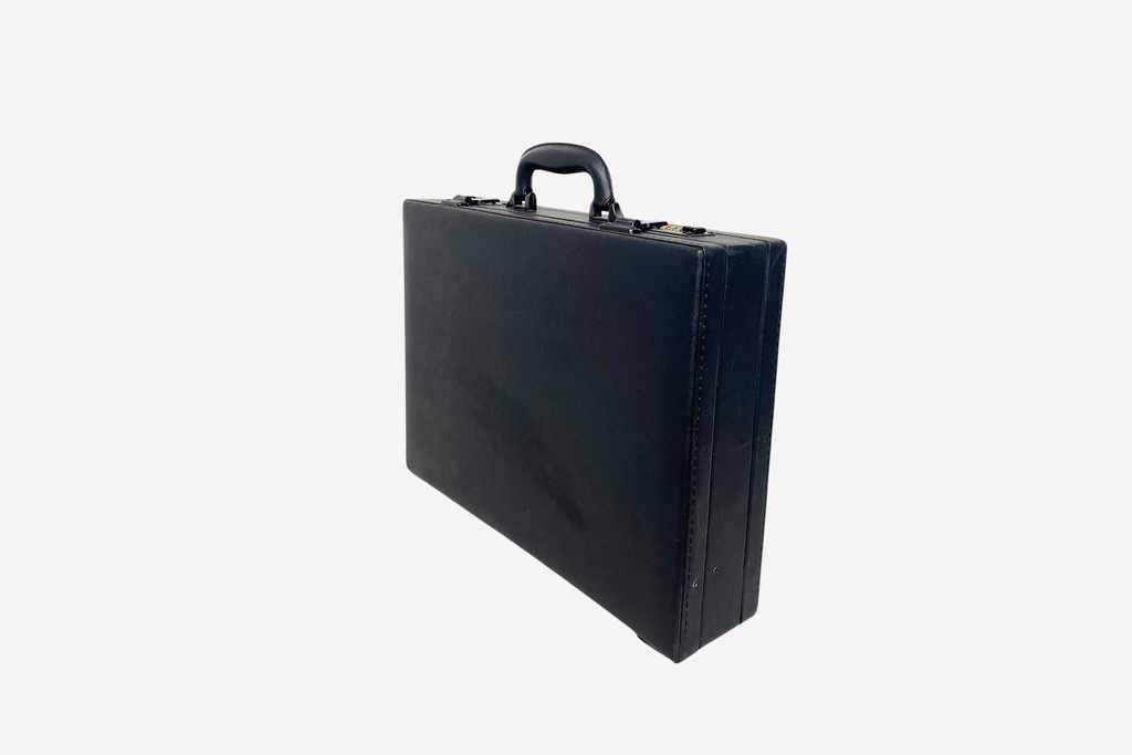 Classic Black Briefcase with Handle