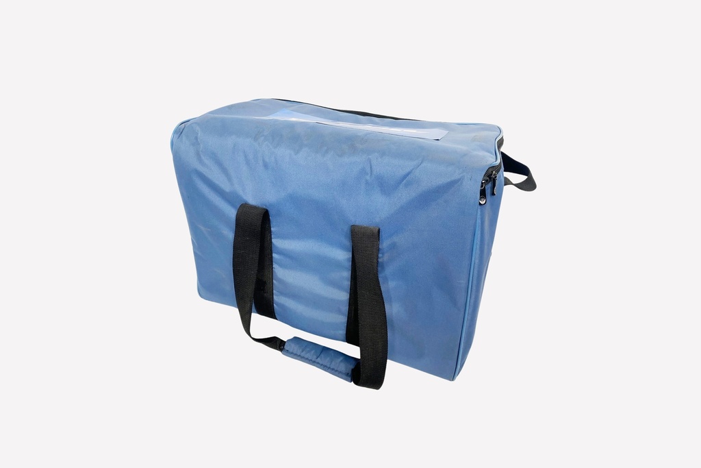Blue Insulated Delivery Bag with Black Handles