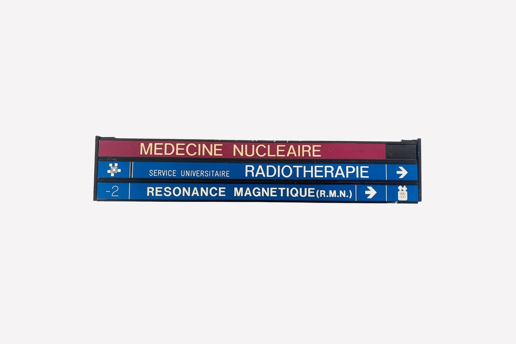 Hospital Directional Sign - Nuclear Medicine & Radiotherapy