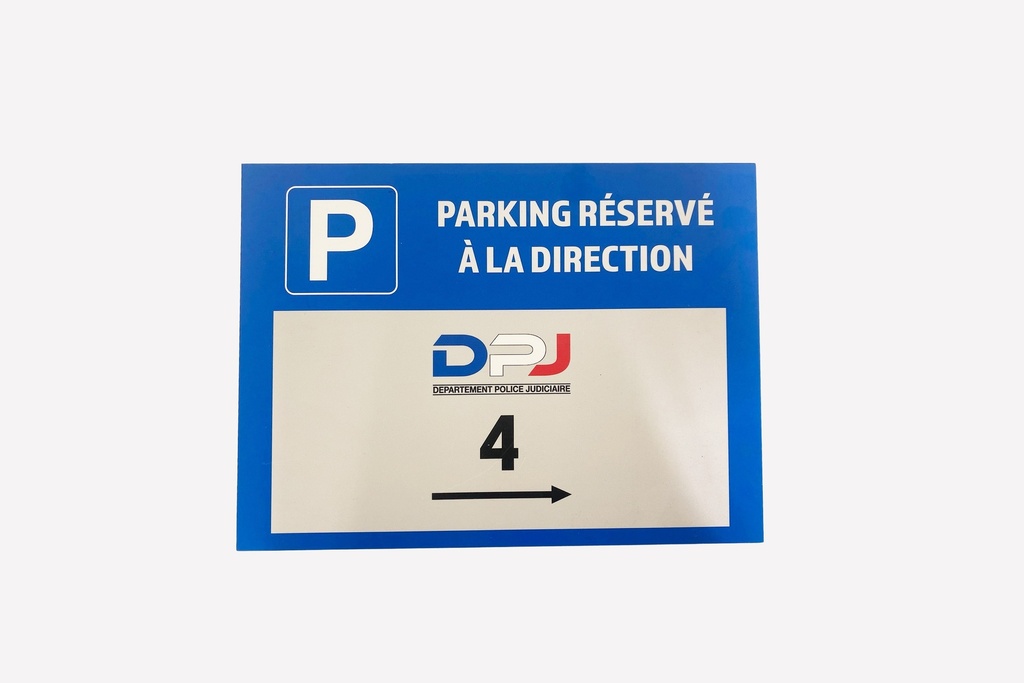 Reserved Parking Director Sign with DPJ Logo