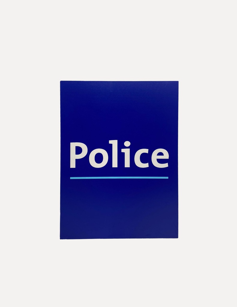 Blue Police Station Signage Prop