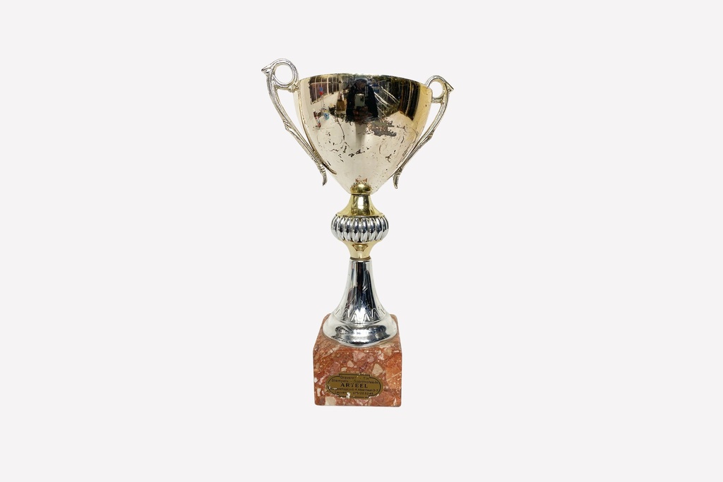 Vintage Two-Handled Trophy with Marble Base