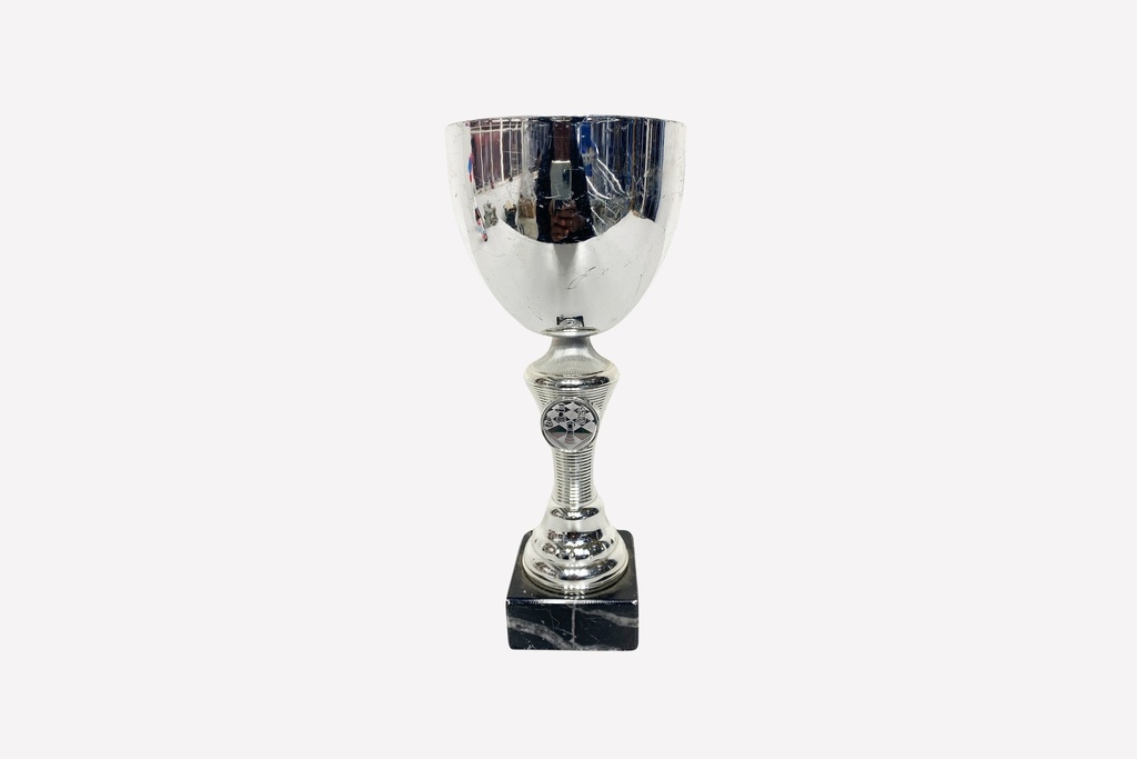Silver Chalice Trophy with Marble Base