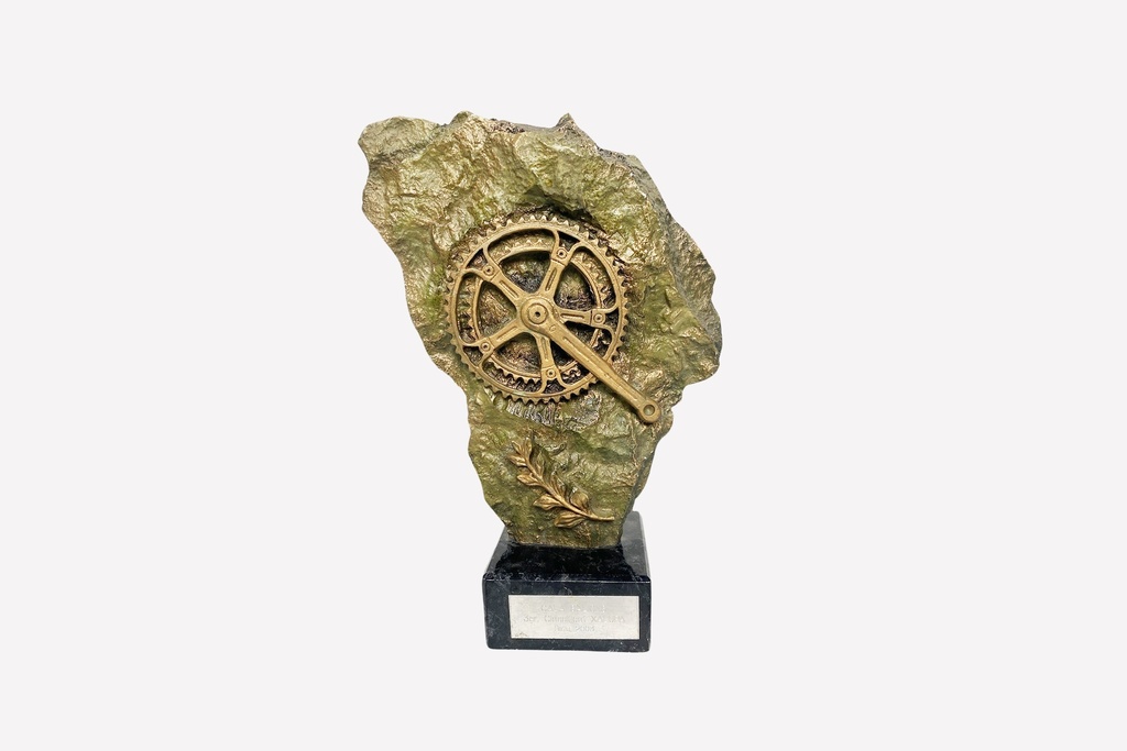 Industrial Gear Trophy on Stone Base