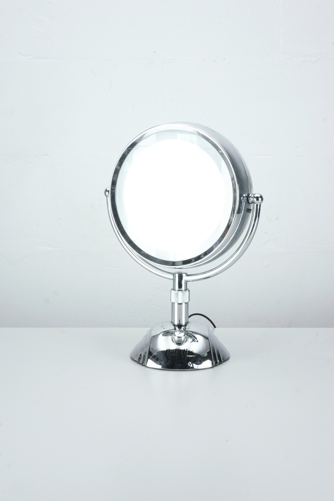 Chrome Adjustable Vanity Mirror with Illuminated Frame