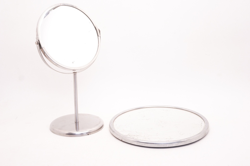 Dual-Sided Vanity Mirror with Detachable Base