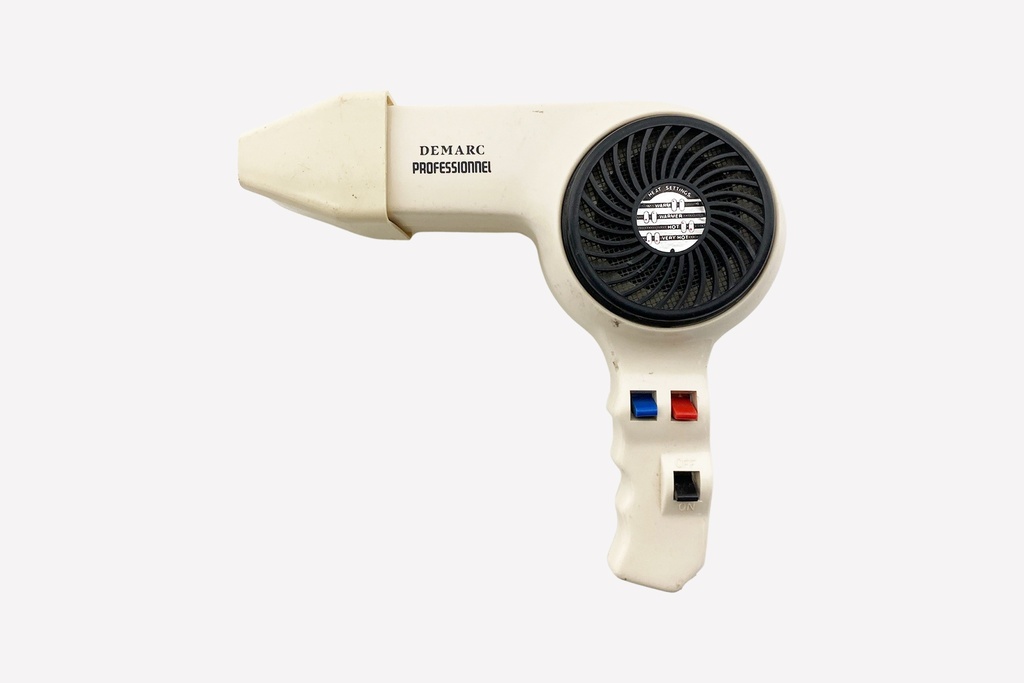 Retro White Demarc Professional Hair Dryer