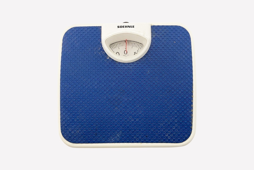 Retro Blue Analog Bathroom Scale