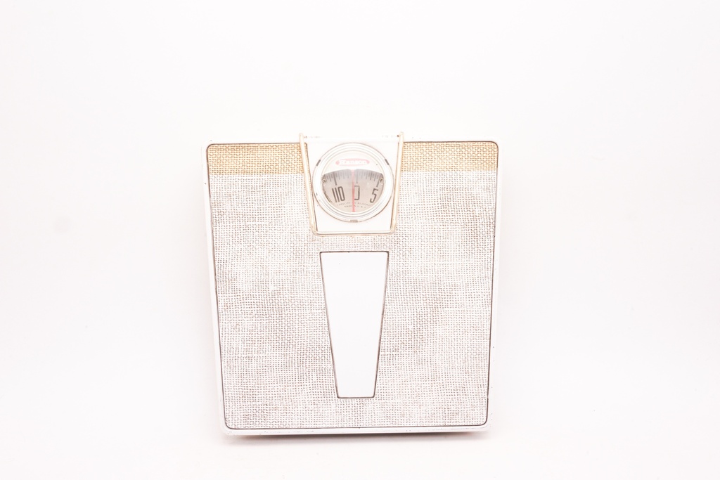 Mid-Century Textured Bathroom Scale