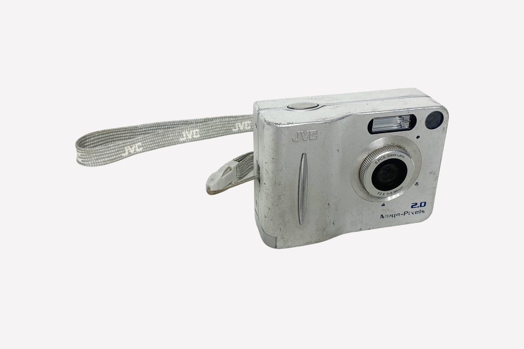 Vintage Silver 2.0 MP Digital Camera with Wrist Strap