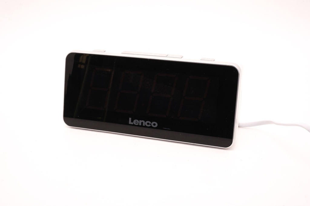 Modern Digital Alarm Clock with Black Display