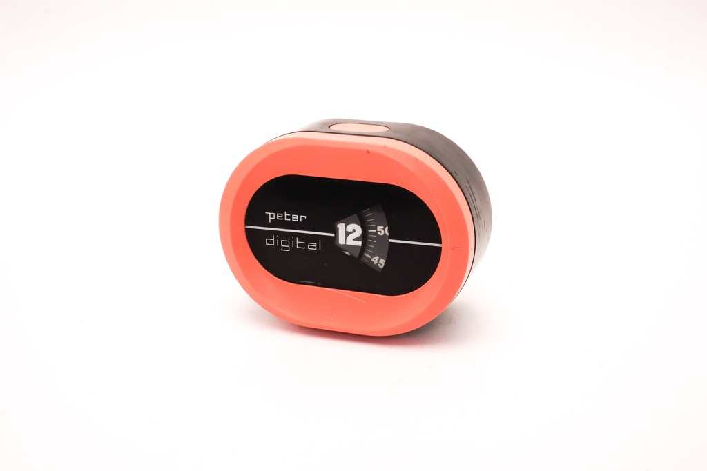 Vintage Orange Digital Flip Clock Timer