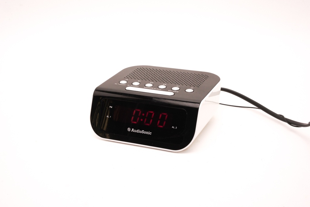 Modern Black Digital Alarm Clock