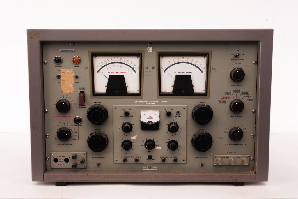 Vintage Analog Calibration Equipment Panel