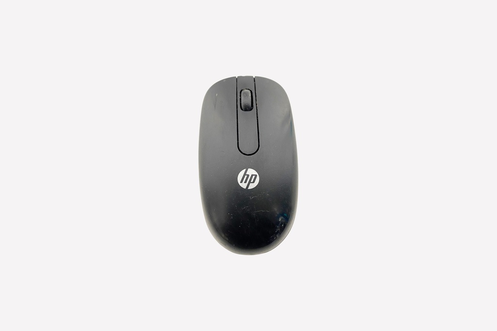 Black HP Computer Mouse – Standard Office Peripheral