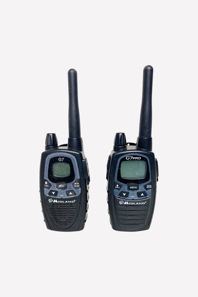Pair of Midland G7 Walkie Talkies with Antennas