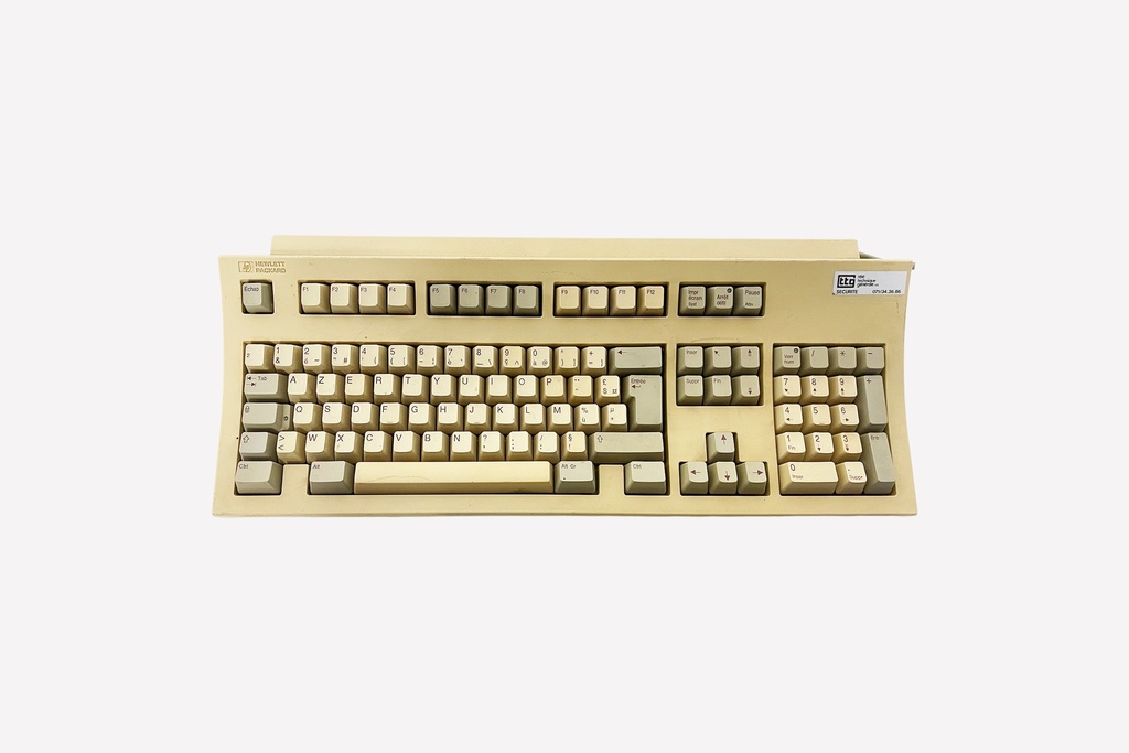Vintage Hewlett-Packard Beige Keyboard