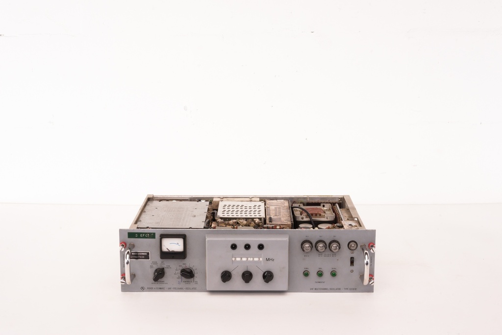 Vintage Military Frequency Oscillator Control Panel