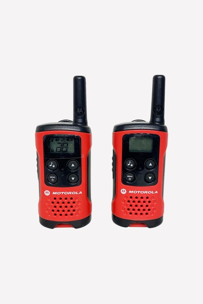 Red Motorola Walkie-Talkie Set
