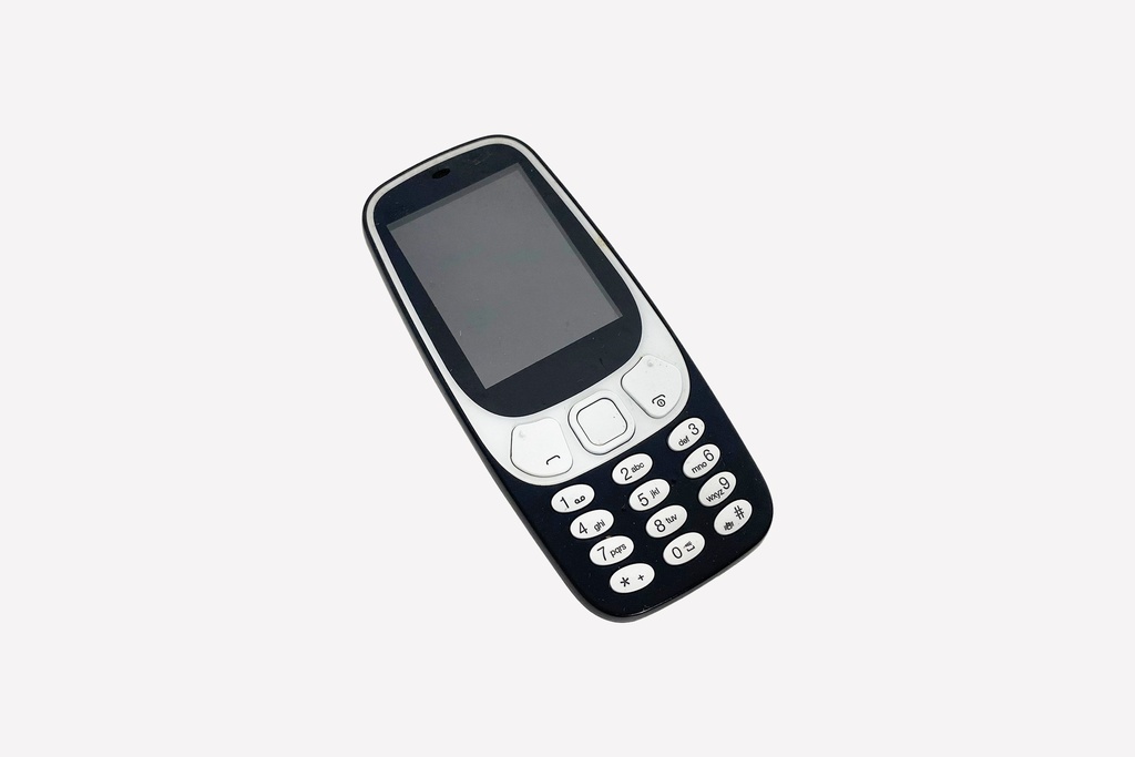 Retro Black and White Keypad Cellphone
