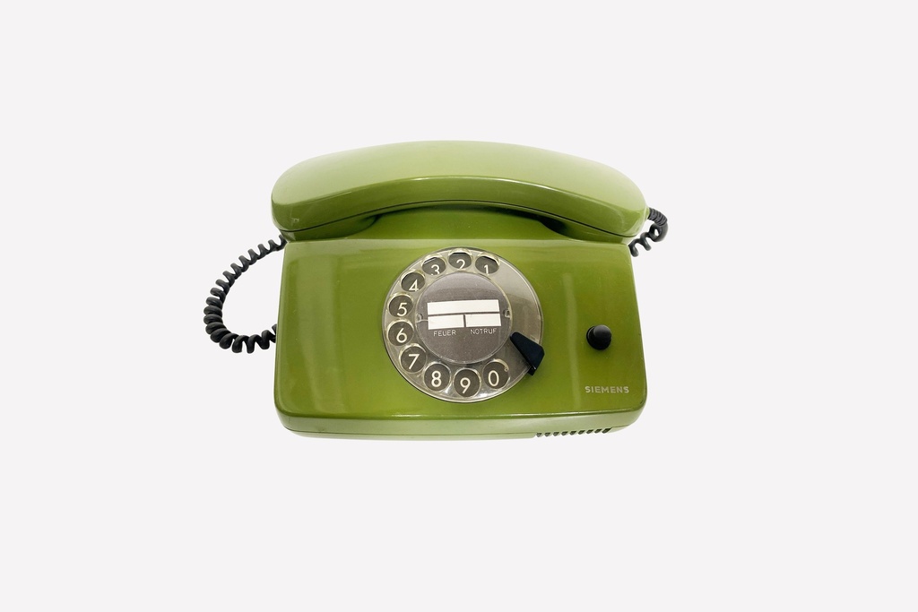 Retro Green Rotary Dial Telephone