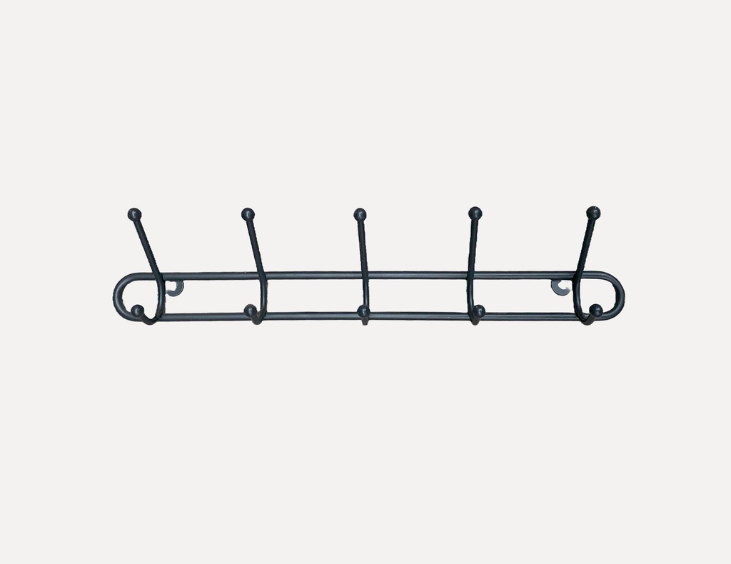 Antique-Style Wrought Iron Wall Hook Rack