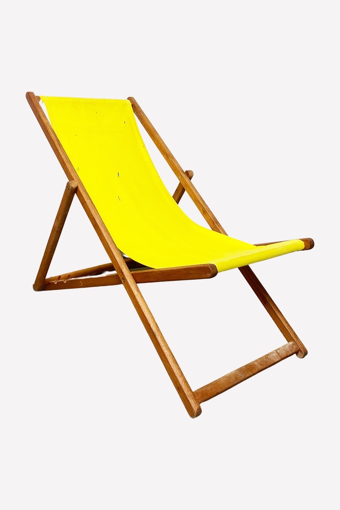 Sunny Yellow Beach Deck Chair