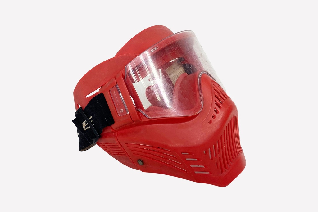 Red Tactical Paintball Mask