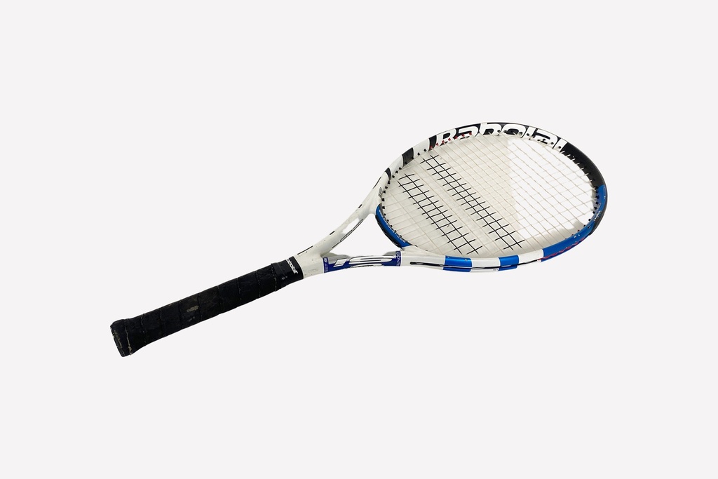 Worn Babolat Tennis Racket with Black Grip