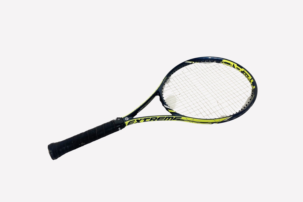 Neon Yellow Tennis Racket with Black Grip