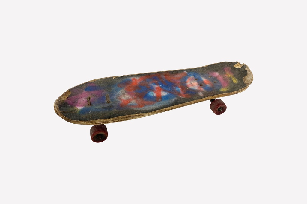 Weathered Graffiti Skateboard