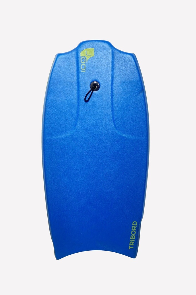 Blue Bodyboard with Leash Plug