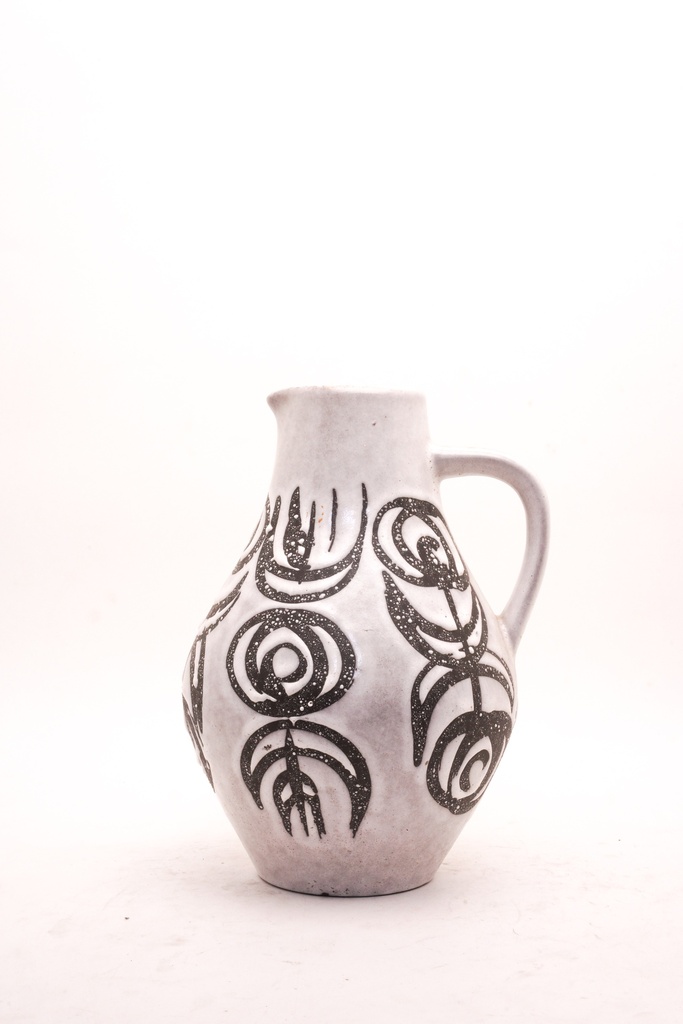 Mid-Century Modern Abstract Ceramic Pitcher